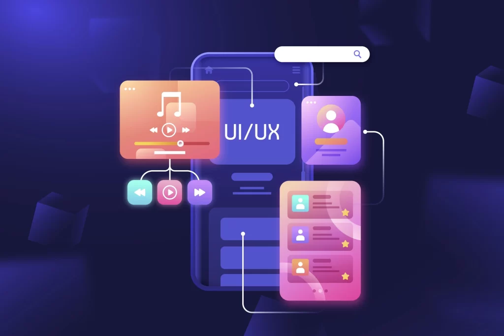UI UX designing in mobile app- AI Generated Design