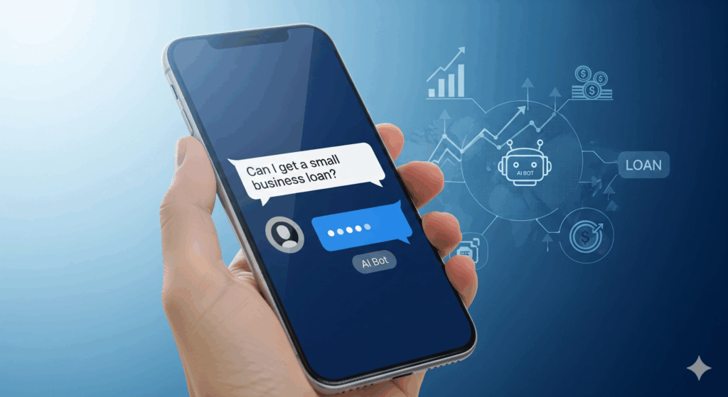 AI chat bot in lending and KYC finance and banking system