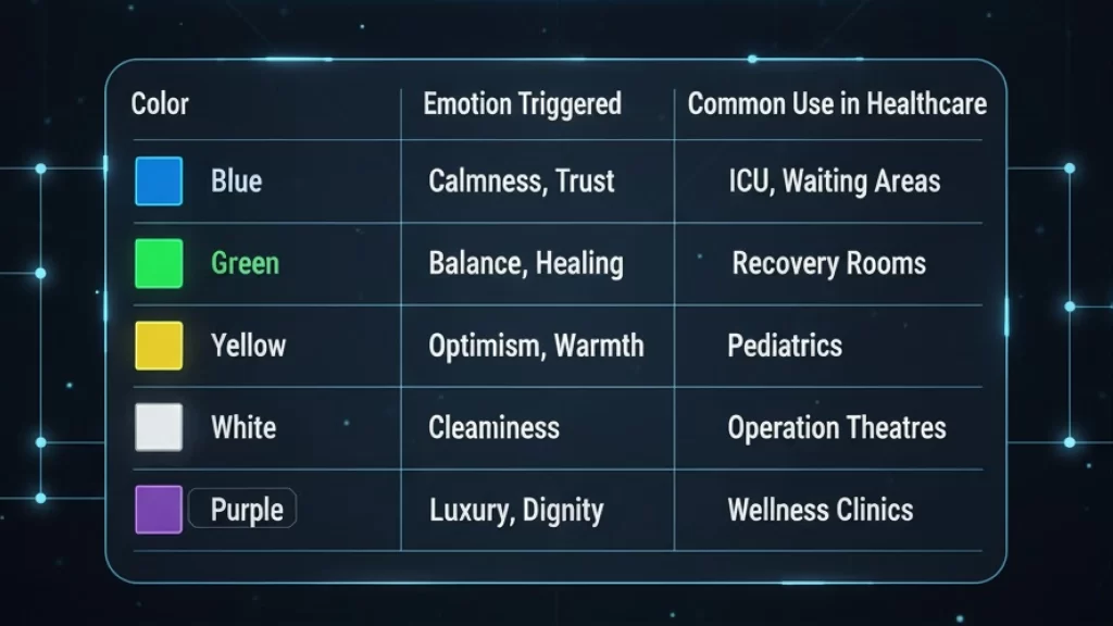 Color Psychology in healthcare design